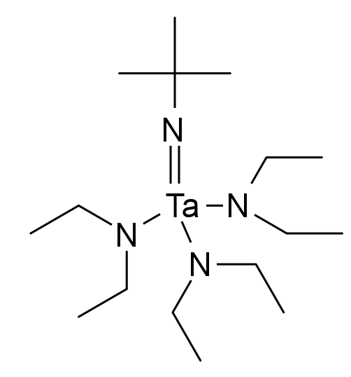 structures/Tert-butylimido tris(diethylamido) tantalum (TBTDET).png